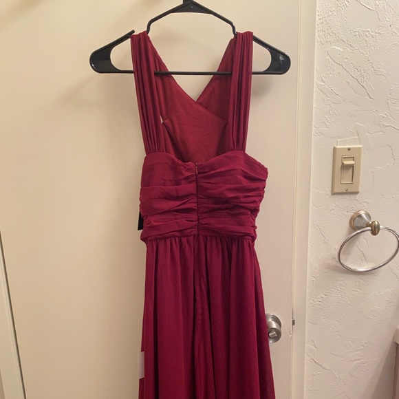 Lulus Burgundy Halter Maxi Dress - Picture 6 of 7